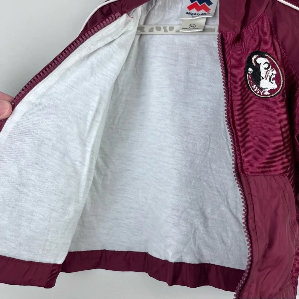 Florida State Seminole Red Full Zip Up Hooded Jacket Kid’s 12 Months